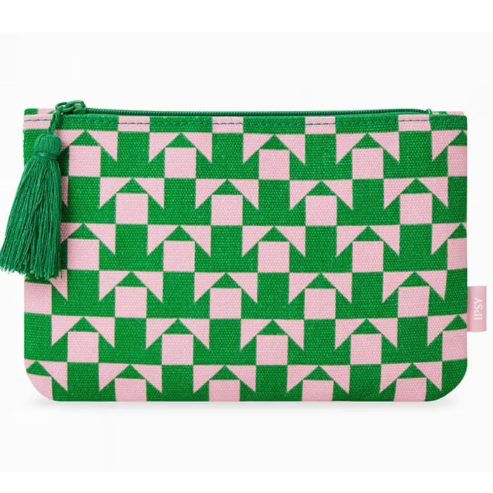 2023 August Ipsy Green/Pink Glam Bag